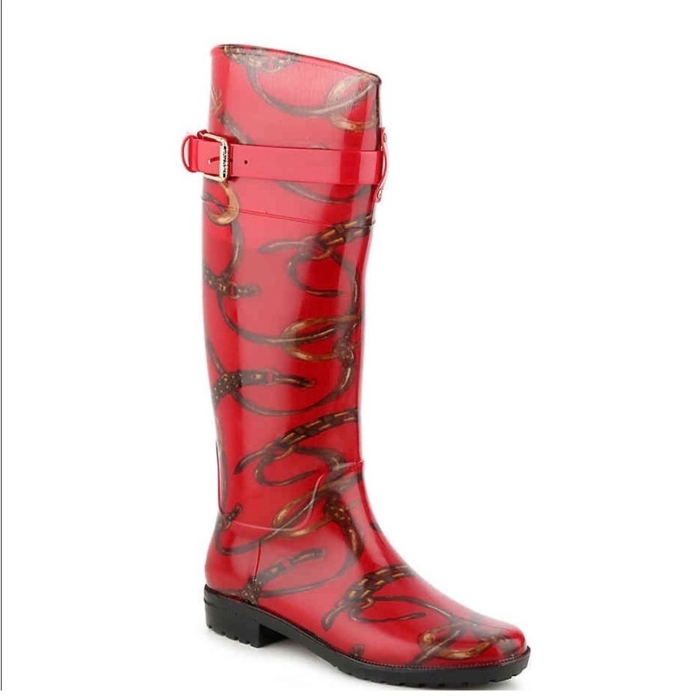 VGUC- Vintage 1980's Ralph Lauren Red Rainboots